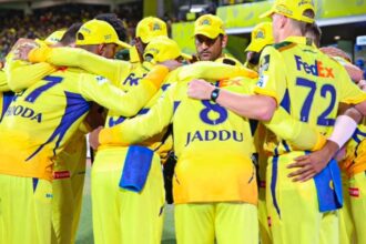 CSK Team huddle