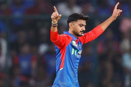 Axar Patel celebrating wicket