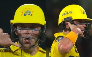 [WATCH] IPL 2025: Sam Curran 'call me' gesture steals spotlight after half-century
