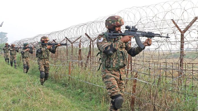 Indian Army personnel keep vigil at the LoC | Photo: ANI