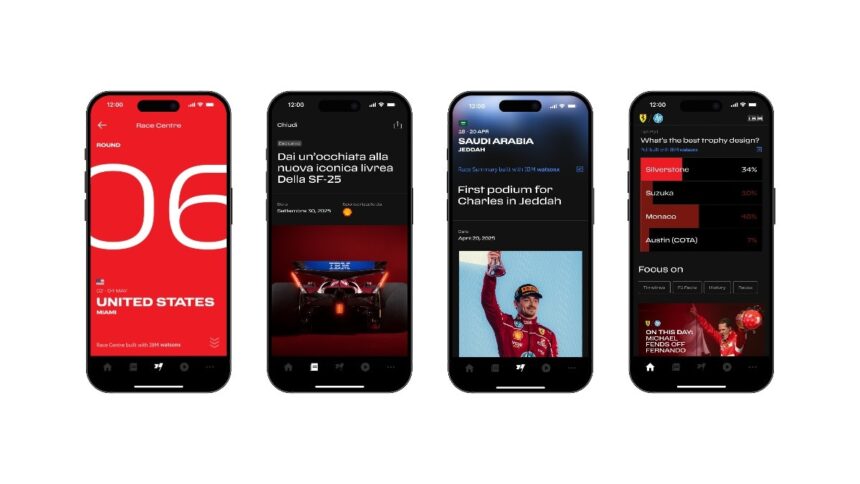 IBM and Ferrari rev up F1 engagement with AI-powered Scuderia app