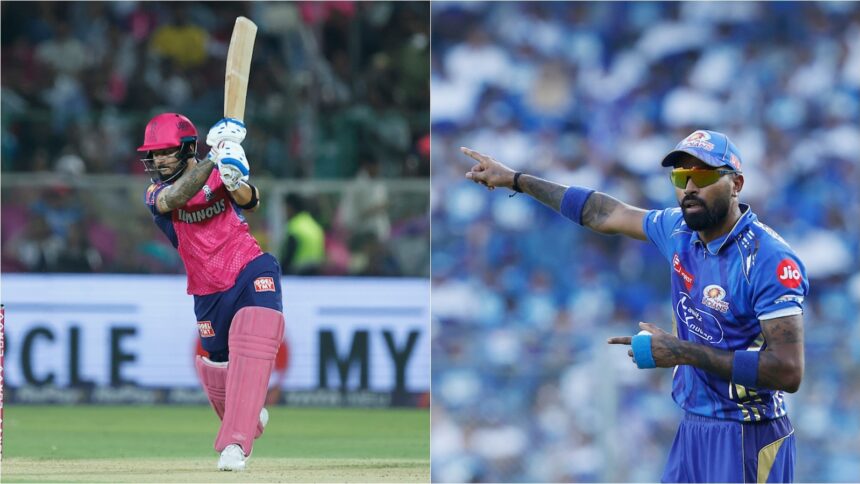 Rajasthan Royals vs Mumbai Indians Playing 11 IPL